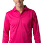 Be Seen-Be Seen Men's Plain Polo Shirt Long Sleeve-Hot Pink / S-Uniform Wholesalers - 3