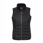 Biz Collection-Biz Collection Stealth Ladies Vest-XS / BLACK/MAGENTA-Uniform Wholesalers - 6