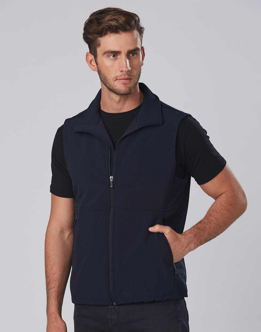 Winning-Spirit-Mens-Softshell-Hi-tech-Vest