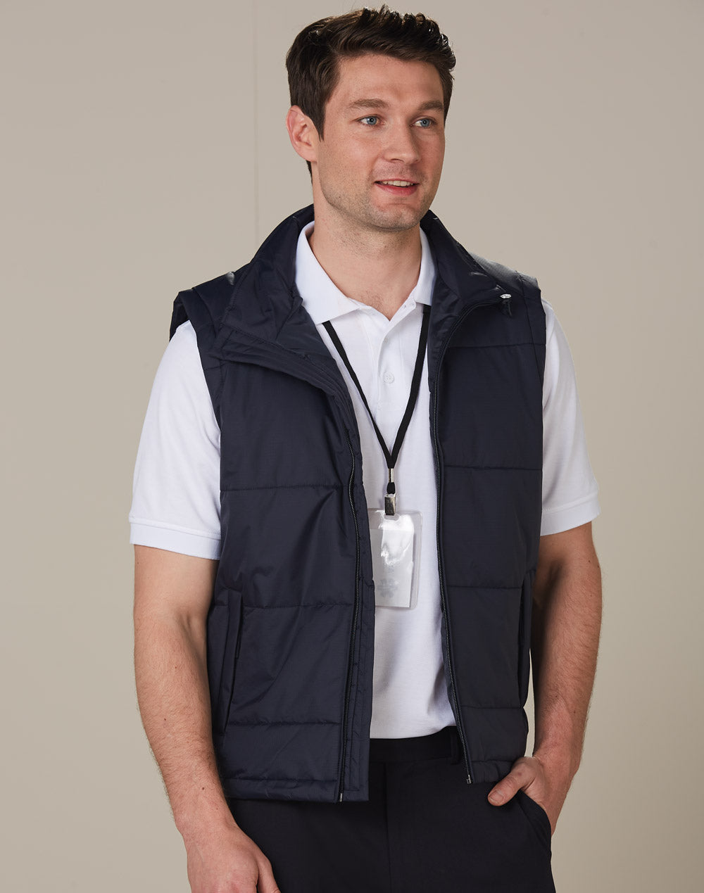 Winning Spirit Men's Nylon Rip-stop Padded Vest (JK29)