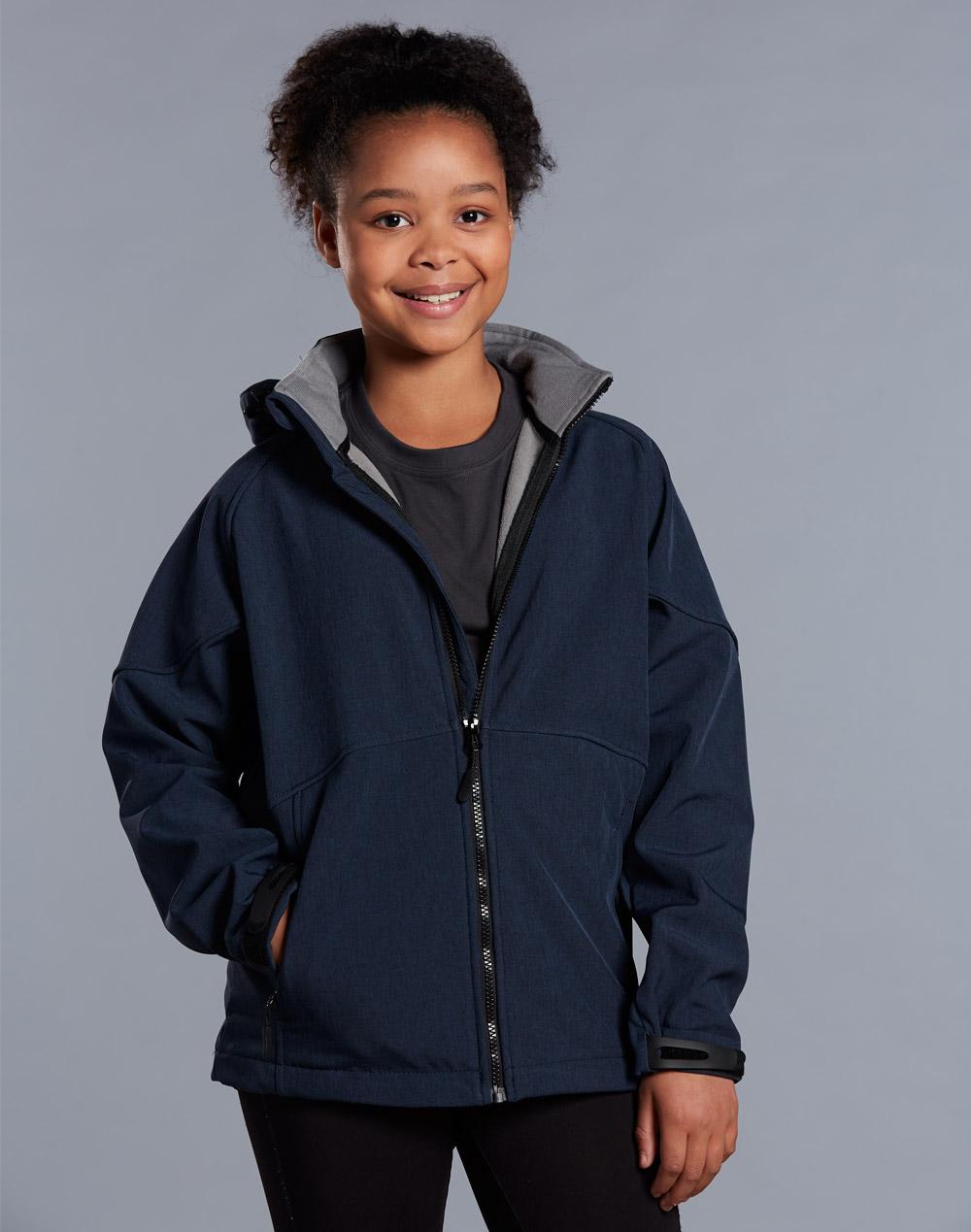 Winning Spirit Kids' Softshell Hooded Jacket (JK33K)