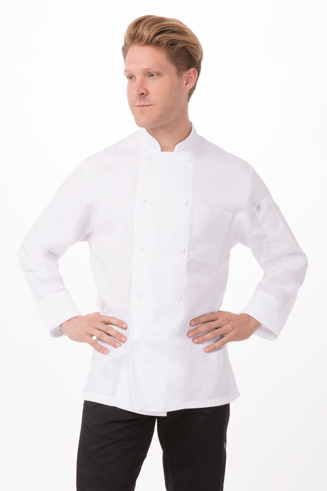 Chef Works Calgary Cool Vent Basic Chef Jacket-(JLLS)