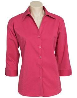 Biz Collection-Biz Collection Ladies Metro Shirt 3/4 Sleeve--Corporate Apparel Online - 9