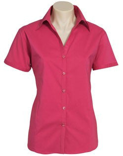 Biz Collection-Biz Collection Ladies Metro Shirt - S/S 3rd (3 Colour)--Uniform Wholesalers - 2