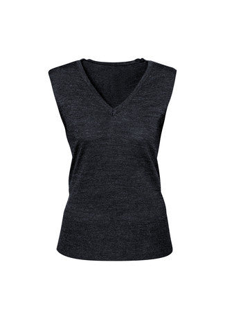 Biz Collection-Biz Collection Milano Ladies Vest-XS / CHARCOAL-Uniform Wholesalers - 3