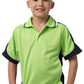 Be Seen-Be Seen Kids Polo Shirt With Striped Collar 2nd( 15 Color )-Lime-Navy-White / 6-Uniform Wholesalers - 15