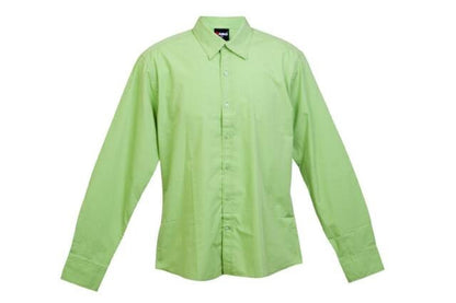 Ramo-Ramo Mens Long Sleeve Shirts-Lime / S-Uniform Wholesalers - 6