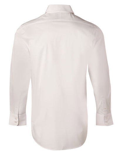 Winning Spirit Men's Cotton/Poly Stretch Long Sleeve Shirt (M7020L)