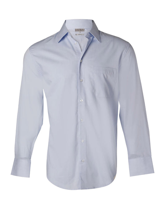 Winning Spirit Men's Fine Twill Long Sleeve Shirt (M7030L)