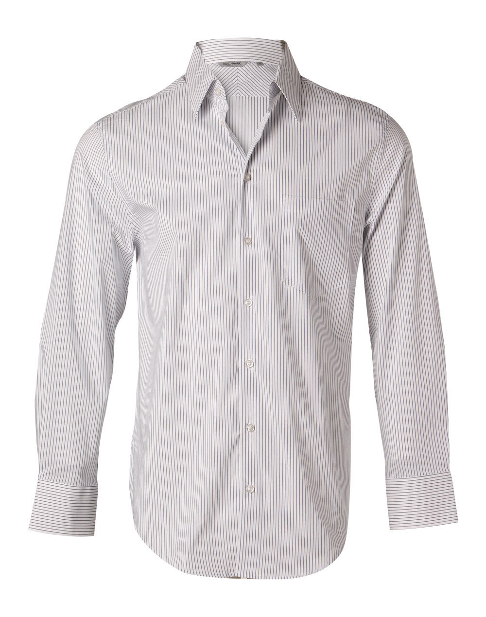 Winning Spirit Men's Ticking Stripe Long Sleeve Shirt (M7200L)