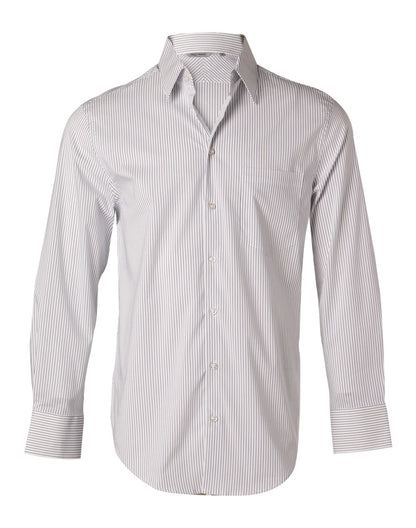 Winning Spirit Men's Ticking Stripe Long Sleeve Shirt (M7200L)