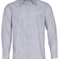 Winning Spirit Men's Fine Stripe Long Sleeve Shirt (M7212)