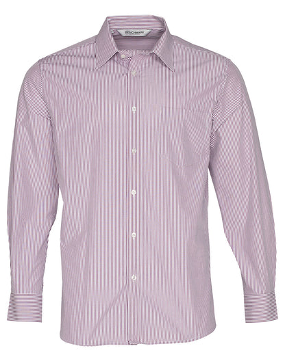 Winning Spirit Men's Balance Stripe Long Sleeve Shirt (M7232)