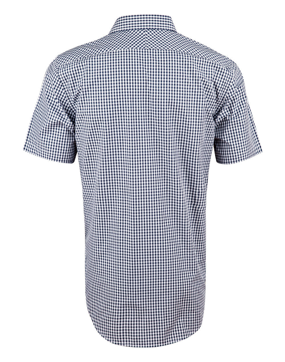Winning Spirit Men’s Gingham Check Short Sleeve Shirt (M7300S)