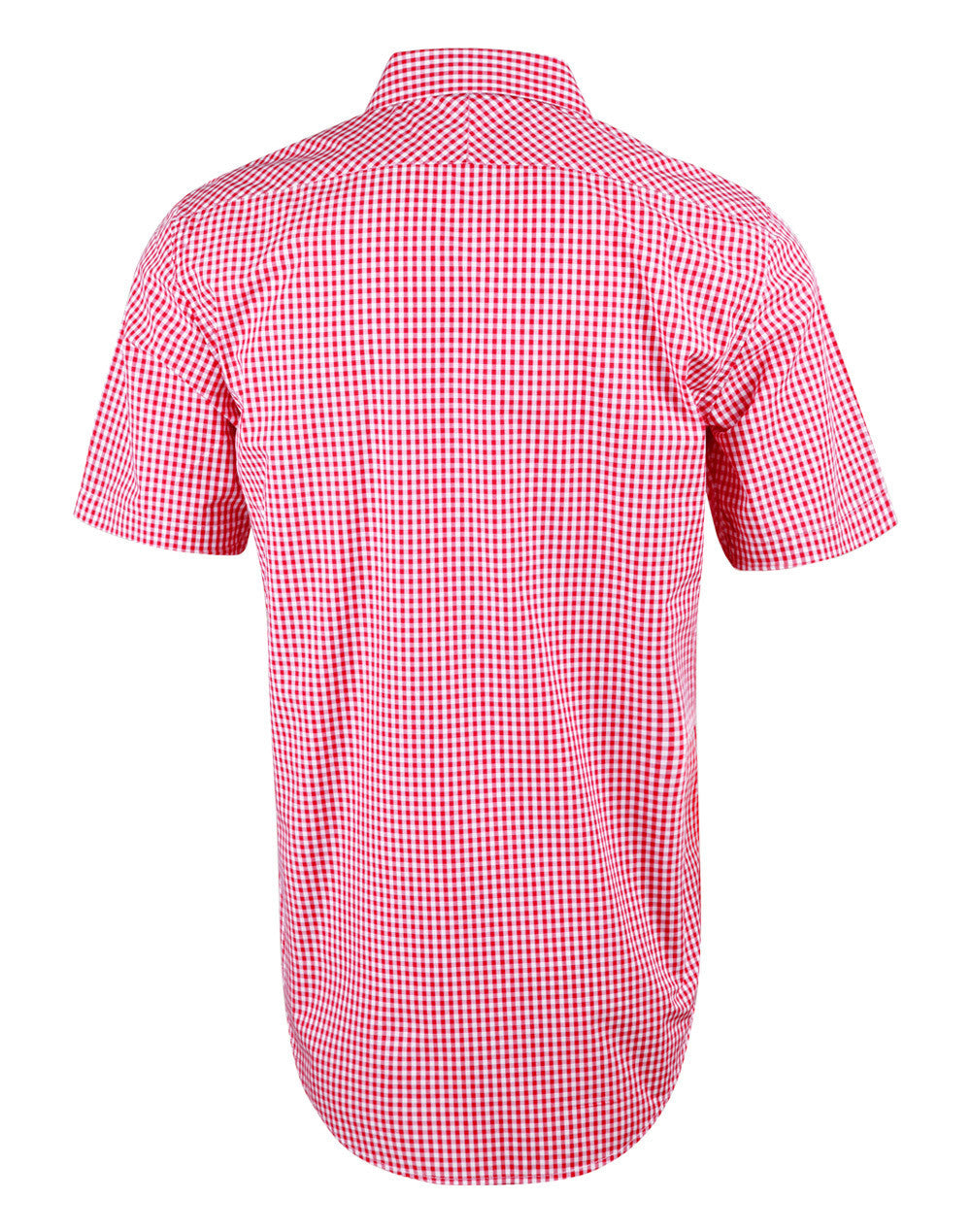 Winning Spirit Men’s Gingham Check Short Sleeve Shirt (M7300S)