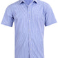 Winning Spirit Men’s Two Tone Gingham Short Sleeve Shirt (M7320S)