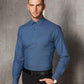 Winning Spirit Ascot Mens Long Sleeve Dot Jacquard Stretch Shirt (M7400L)