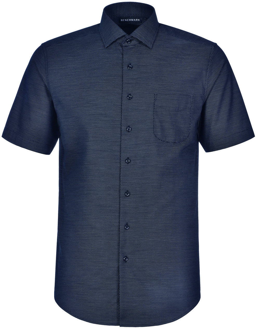 Winning Spirit Ascot Mens Short Sleeve Dot Jacquard Stretch Shirt (M7400S)