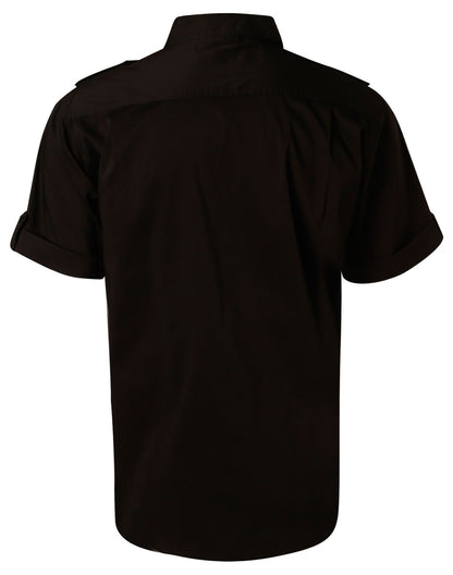 Winning Spirit Men's Short Sleeve Military Shirt (M7911)