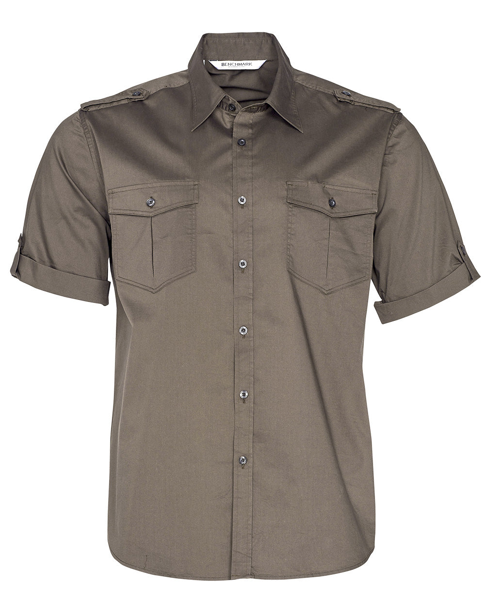 Winning Spirit Men's Short Sleeve Military Shirt (M7911)