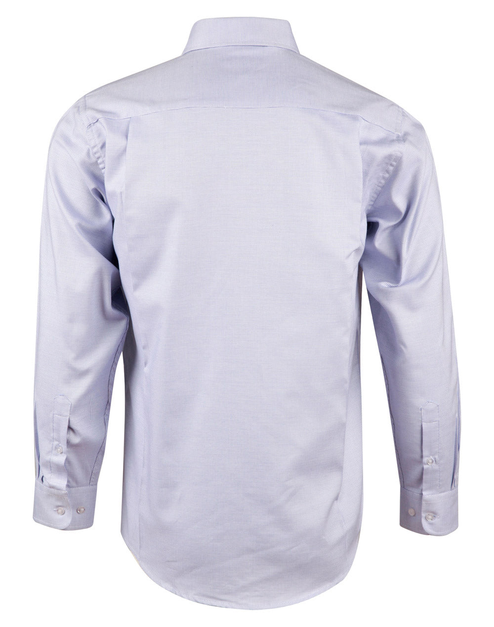 Winning Spirit Men's Dot Contrast Long Sleeve Shirt (M7922)