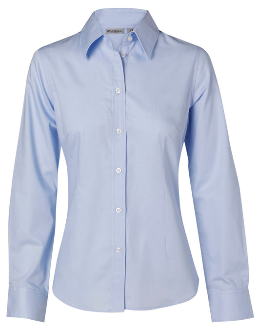 Winning Spirit Women's Fine Twill Long Sleeve Shirt (M8030L)