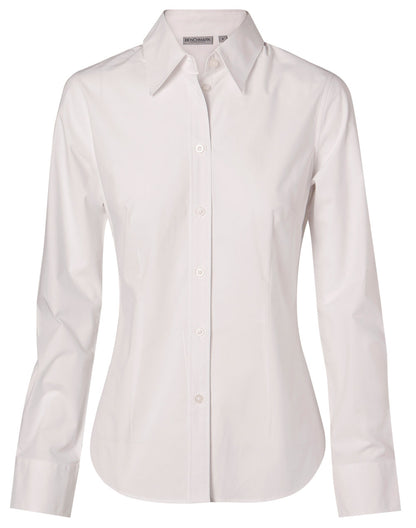 Winning Spirit Women's Fine Twill Long Sleeve Shirt (M8030L)