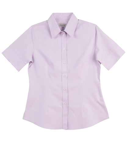 Winning Spirit Women's CVC Oxford Short Sleeve Shirt (M8040S)