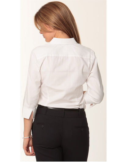 Winning Spirit Women's Mini Herringbone 3/4 Sleeve Shirt (M8113)