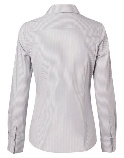 Winning Spirit Women's Ticking Stripe Long Sleeve Shirt (M8200L)