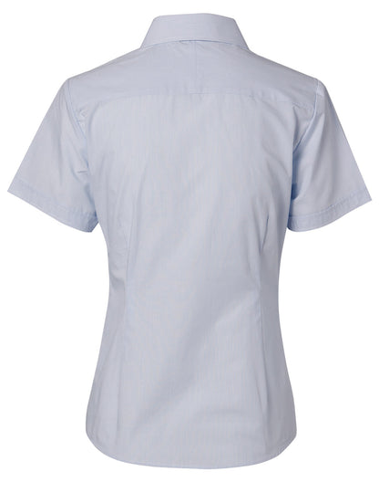 Winning Spirit Women's Fine Stripe Short Sleeve Shirt (M8211)