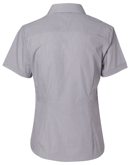 Winning Spirit Women's Fine Stripe Short Sleeve Shirt (M8211)
