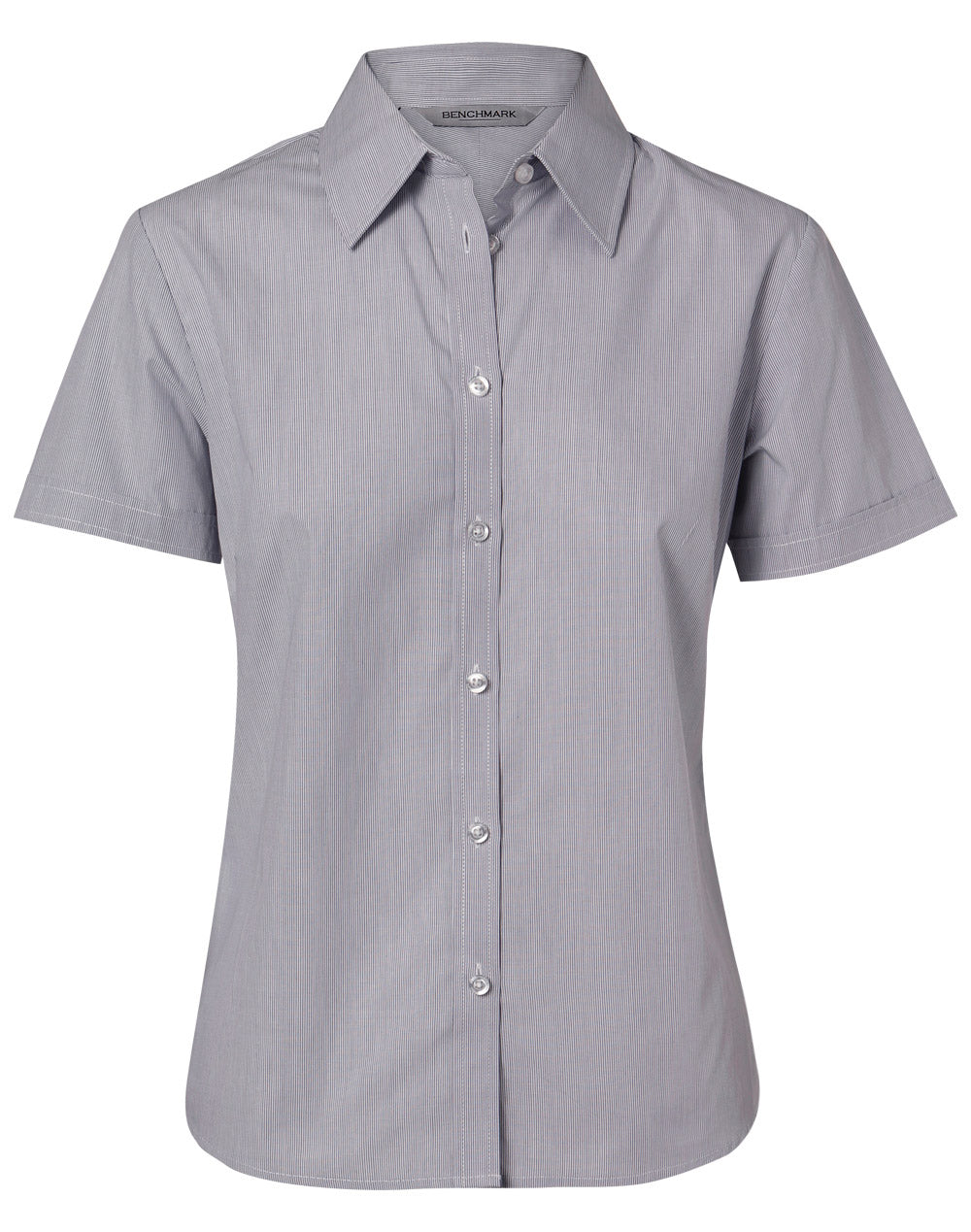 Winning Spirit Women's Fine Stripe Short Sleeve Shirt (M8211)