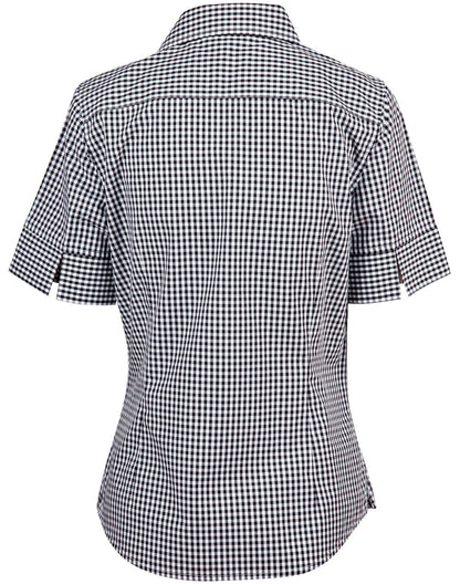 Winning Spirit Ladie's Gingham Check Short Sleeve Shirt (M8300S)
