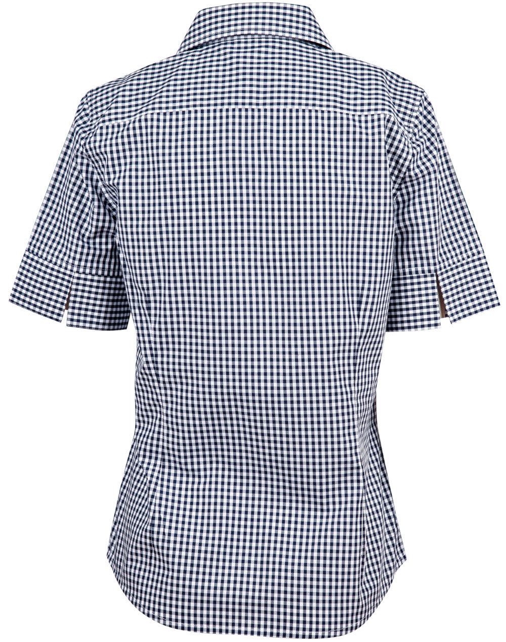 Winning Spirit Ladie's Gingham Check Short Sleeve Shirt (M8300S)