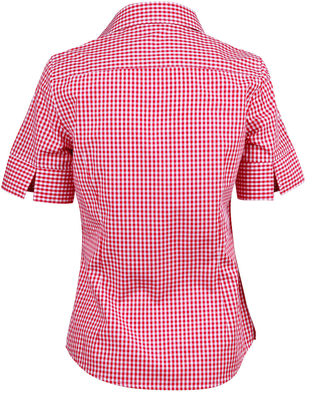 Winning Spirit Ladie's Gingham Check Short Sleeve Shirt (M8300S)