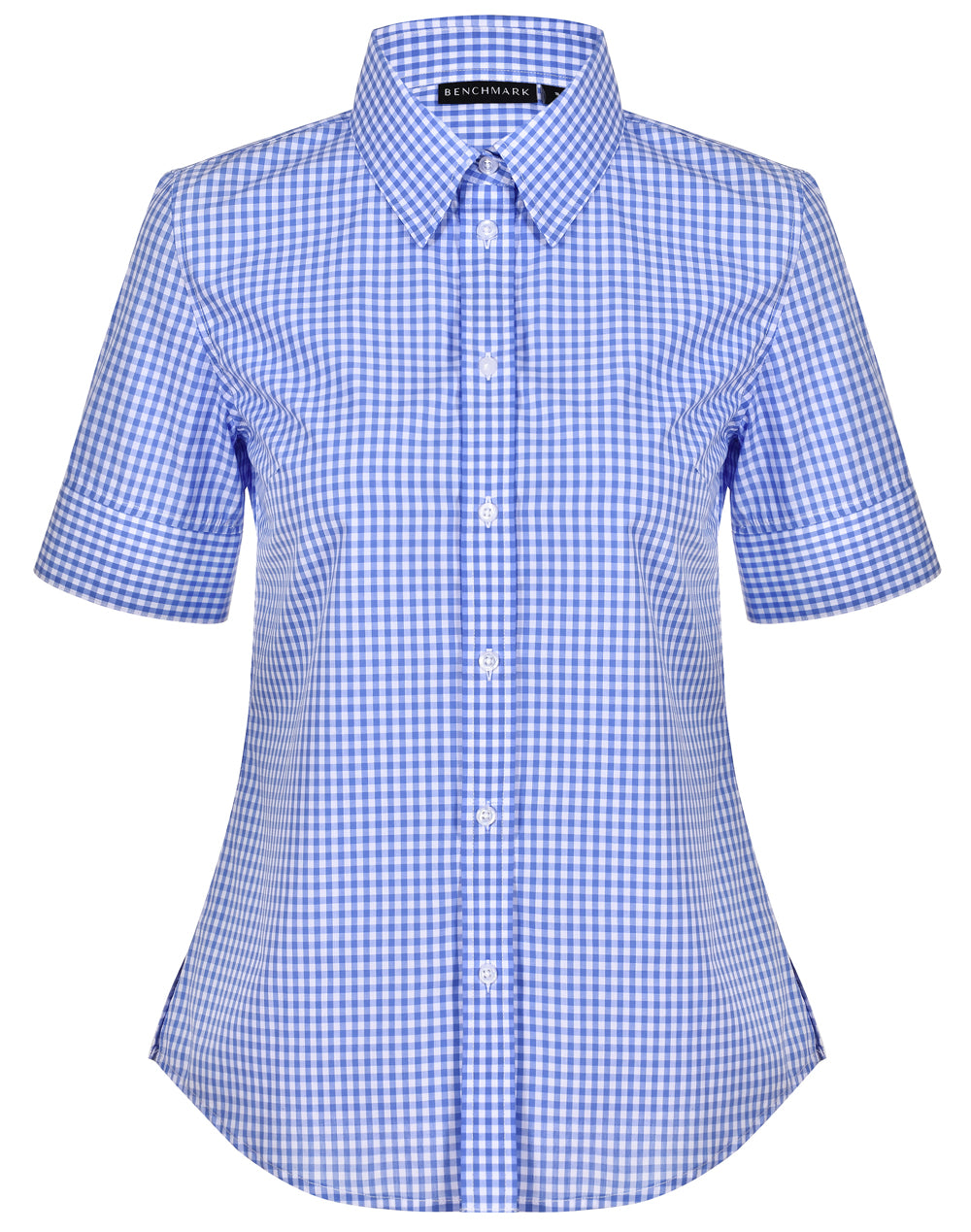 Winning Spirit Ladie's Gingham Check Short Sleeve Shirt (M8300S)