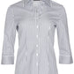 Winning Spirit Women's Sateen Stripe 3/4 Sleeve Shirt (M8310Q)