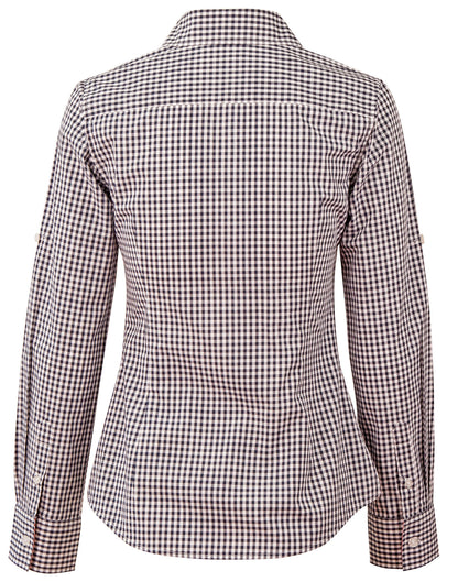 Winning Spirit Ladie's Gingham Check Long Sleeve Shirt (M8330L)