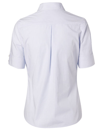 Winning Spirit Women's Mini Check Short Sleeve Shirt (M8360S)