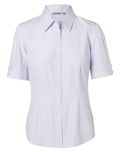 Winning Spirit Women's Mini Check Short Sleeve Shirt (M8360S)