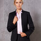 Winning Spirit Ladie's Wool Blend Stretch Reverse Lapel Jacket (M9202)