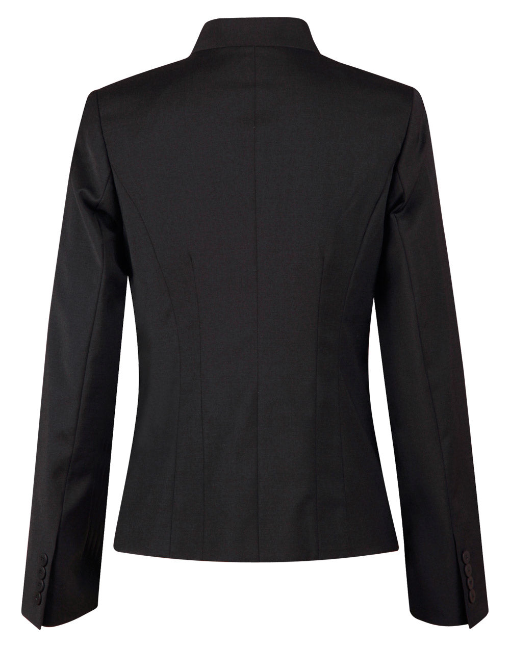 Winning Spirit Ladie's Wool Blend Stretch Reverse Lapel Jacket (M9202)