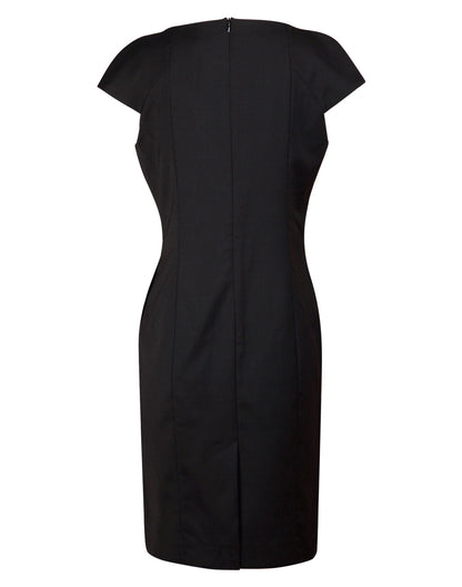 Winning Spirit Ladie's Wool Blend Stretch Cap Sleeve Dress (M9281)