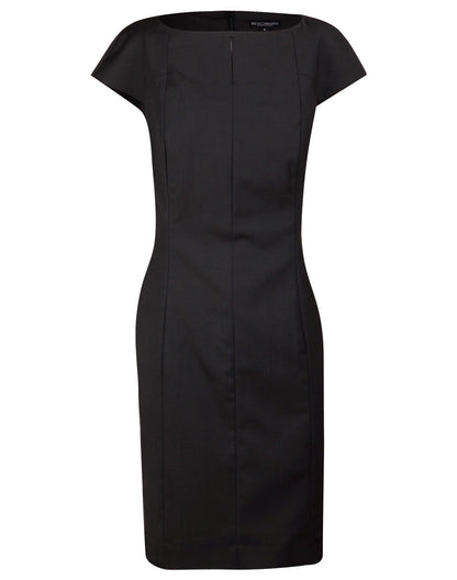 Winning Spirit Ladie's Wool Blend Stretch Cap Sleeve Dress (M9281)