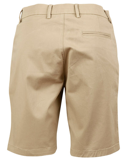 Winning Spirit  Ladies Stretch Slimfit Boston Chino Shorts (M9391)