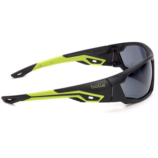Bolle Safety Mercuro Yellow / Black Temples Platinum As/Af Smoke Lens - (MERPSF)