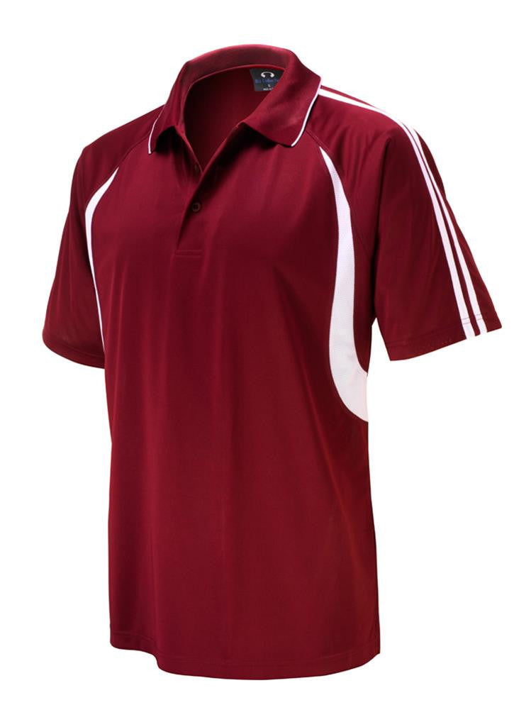 Biz Collection-Biz Collection Kids Flash Polo 1st ( 10 colour)-Maroon / White / 4-Uniform Wholesalers - 8