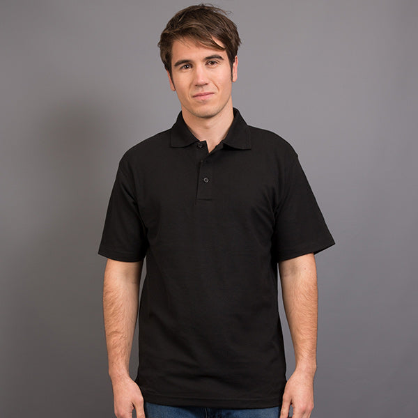 Sportage Men Raven Poly/Cotton Pique Knit Polo (9786)