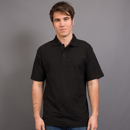 Sportage Men Raven Poly/Cotton Pique Knit Polo (9786)